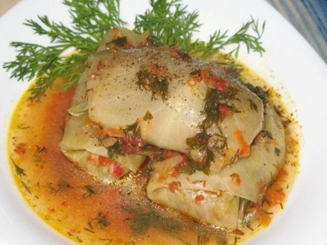 Рецепт постных голубцов