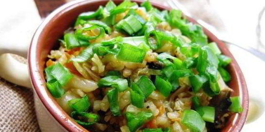 Постные ленивые голубцы