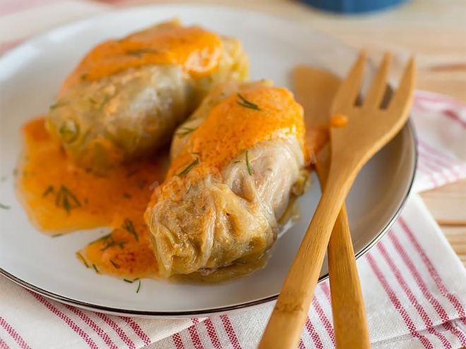 Рецепт замороженных голубцов в микроволновке