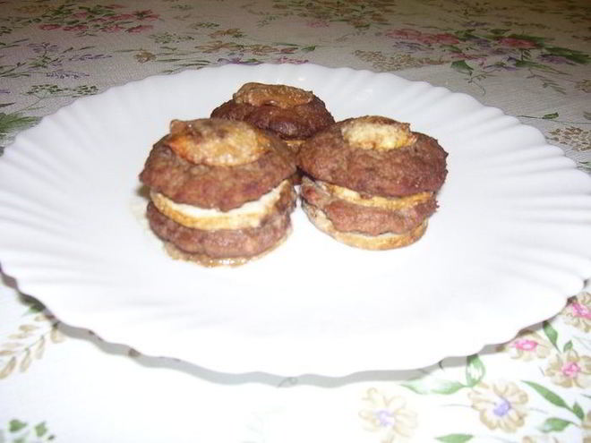 Рецепт запеченных ленивых голубцов с шампиньонами