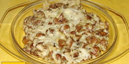 Белые грибы в сметане