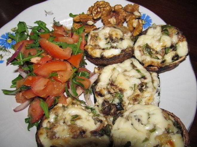 Рецепт фаршированных грибов