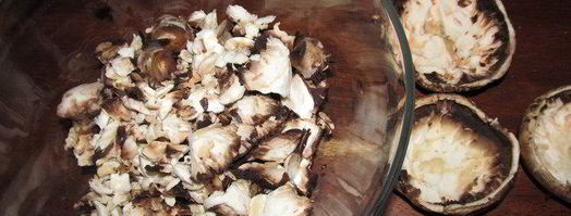 фаршированные грибы. Шаг 3