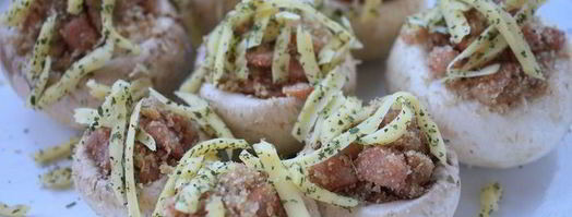 фаршированные шампиньоны. Шаг 5