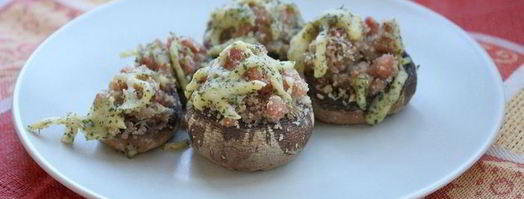 фаршированные шампиньоны. Шаг 6