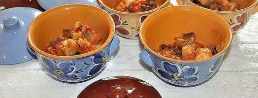 грибы с овощами в горшочках. Шаг 6