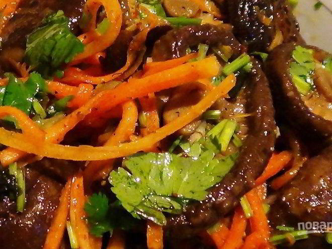 Рецепт грибов шиитаке по-корейски