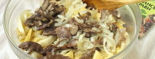 лисички с картошкой в духовке. Шаг 7