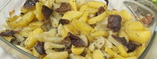 лисички с картошкой в духовке. Шаг 9