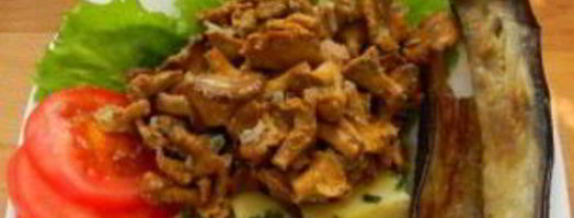 лисички, запеченные в сметане. Шаг 3