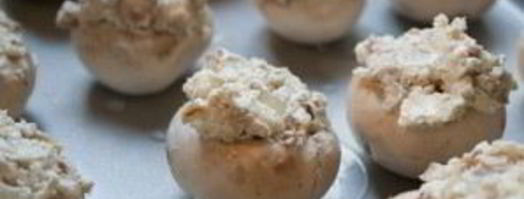 шампиньоны, фаршированные беконом и сыром. Шаг 5