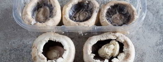 шампиньоны, фаршированные креветками. Шаг 4