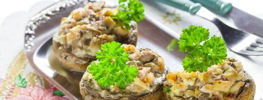 шампиньоны, фаршированные креветками. Шаг 9