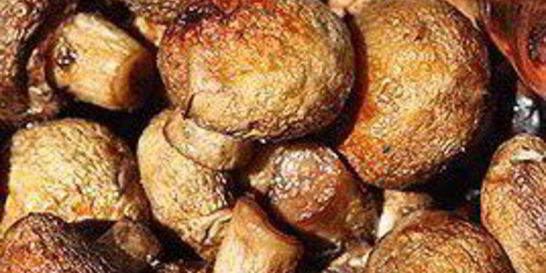 Шампиньоны на мангале