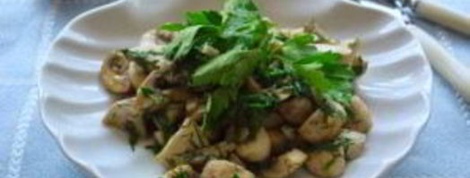 шампиньоны с чесноком и зеленью. Шаг 6