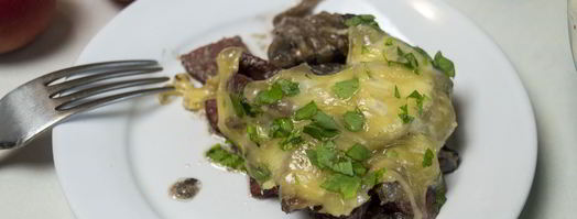 шампиньоны с колбасой. Шаг 8