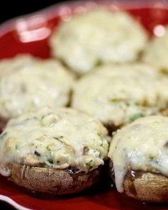 Шампиньоны с курицей и сыром фета