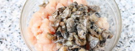 шампиньоны с курицей и сыром. Шаг 5