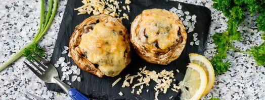 шампиньоны с курицей и сыром. Шаг 10