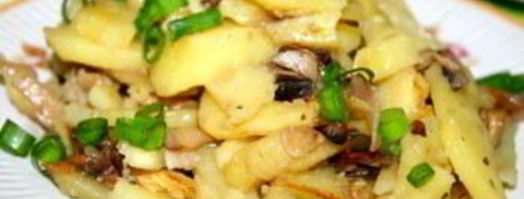 сморчки, жареные с картошкой. Шаг 5