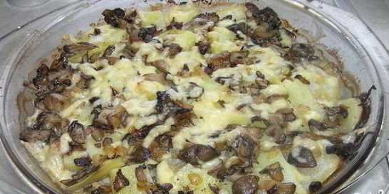 Вешенки с картошкой в духовке