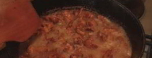 жареные грибы лисички с чесноком в сливочном масле. Шаг 6