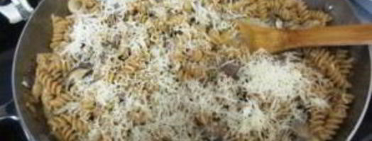 жареные грибы с макаронами. Шаг 13