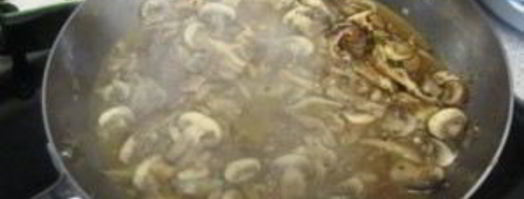 жареные грибы с макаронами. Шаг 9