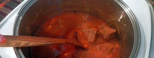 гуляш без томатной пасты в мультиварке. Шаг 10