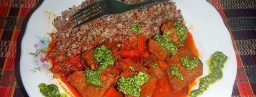 гуляш без томатной пасты в мультиварке. Шаг 11