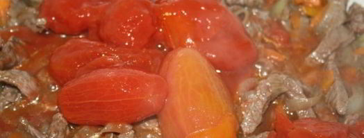 гуляш из говядины с кинзой. Шаг 4