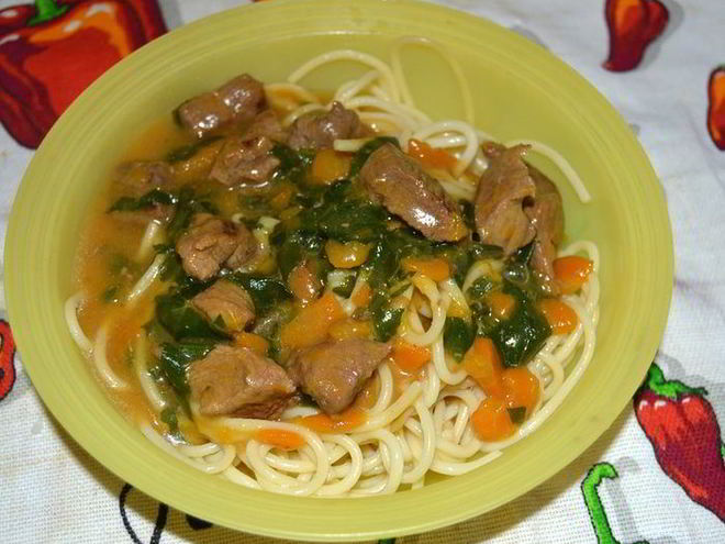 Рецепт гуляша из говядины с тыквой