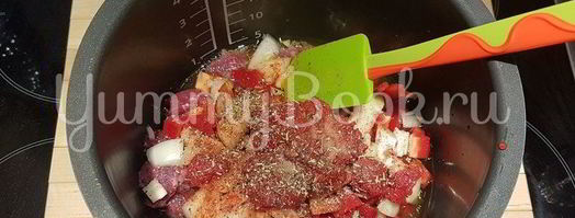 гуляш из говядины в мультиварке. Шаг 8