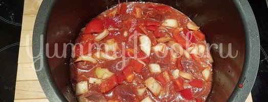 гуляш из говядины в мультиварке. Шаг 9