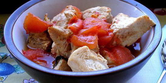 Гуляш из индейки в фольге