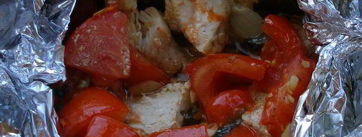 гуляш из индейки в фольге. Шаг 5