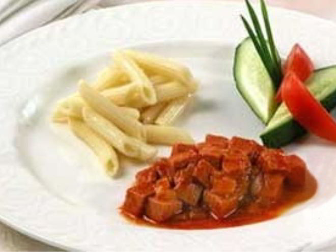 Рецепт гуляша из колбасы