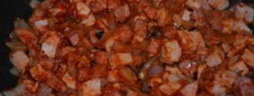 гуляш из колбасы. Шаг 6