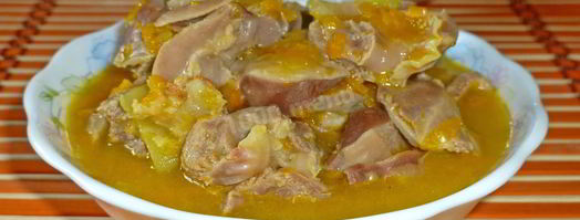 гуляш из куриных желудков. Шаг 13