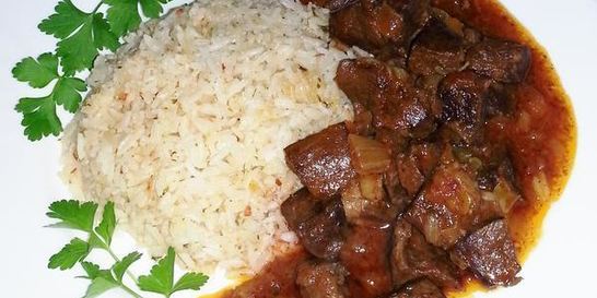 Гуляш из сердца Венгерский классический