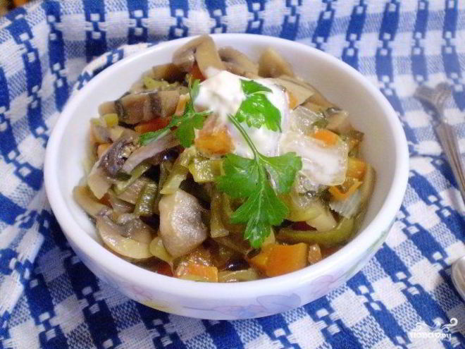 Рецепт гуляша из шампиньонов