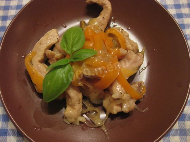 Рецепт гуляша из свинины с болгарским перцем