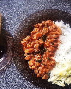 Гуляш из свинины с подливой