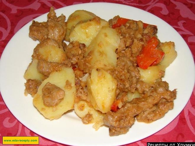 Рецепт гуляша с картошкой