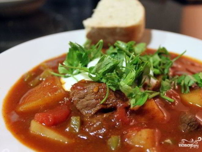 Рецепт гуляша в казане