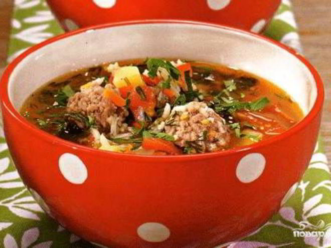 Рецепт супа-гуляша из фарша