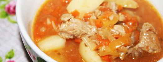 суп-гуляш с индейкой. Шаг 9