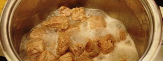 томленый в сельдерее гуляш с булгуром. Шаг 7