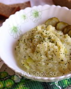 Картофельно-кабачковое пюре с сыром