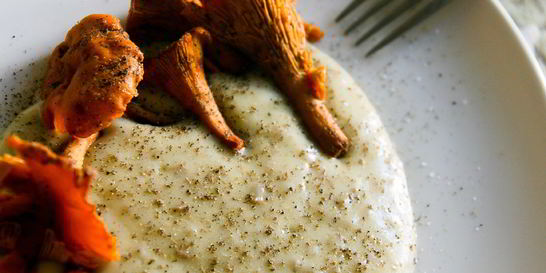 Картофельное пюре с лисичками